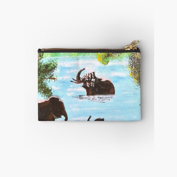 Item preview, Elephant bath in the jungle designed and sold by AceNeela.