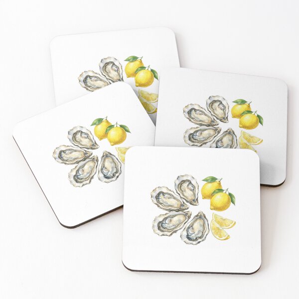 Item preview,  Watercolor Oysters and Lemon Slice Seafood Lover designed and sold by SOUFIANE1991.