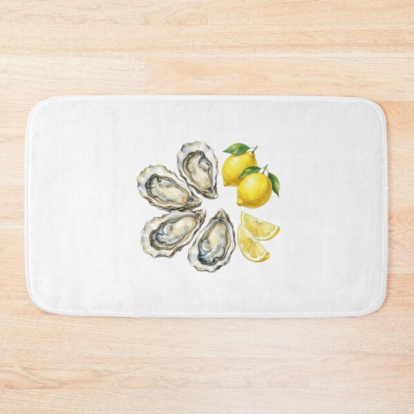 Item preview,  Watercolor Oysters and Lemon Slice Seafood Lover designed and sold by SOUFIANE1991.