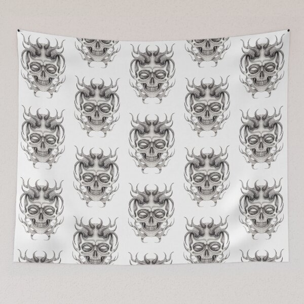 Item preview, Demon skull surreal art designed and sold by Jiwsurreal.
