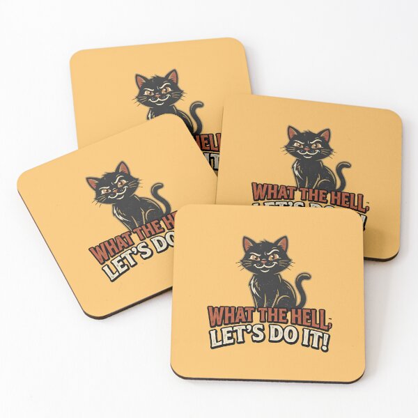 Artikelvorschau, What the hell, let's do it! - Black cat entworfen und verkauft von ParadoxParadox.