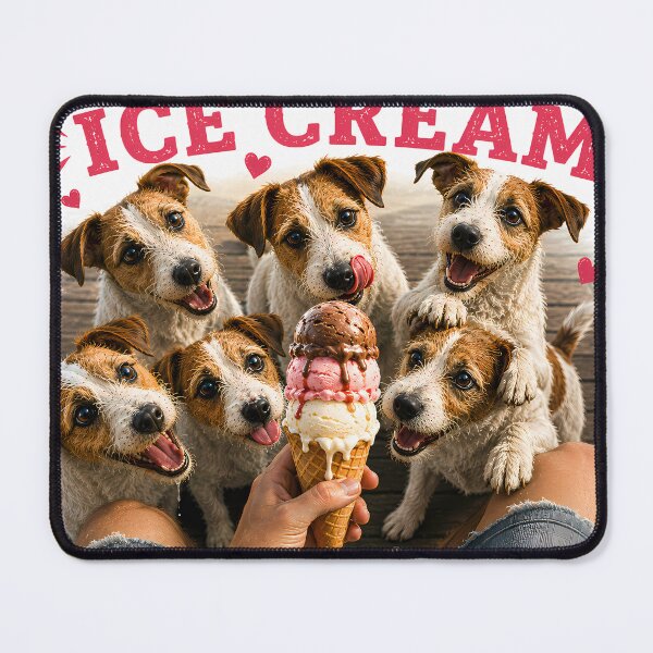 Item preview, Will Sit For Ice Cream – Funny Jack Russell Terrier Summer Dog Lover Shirt designed and sold by Chaos & Charm Studio.