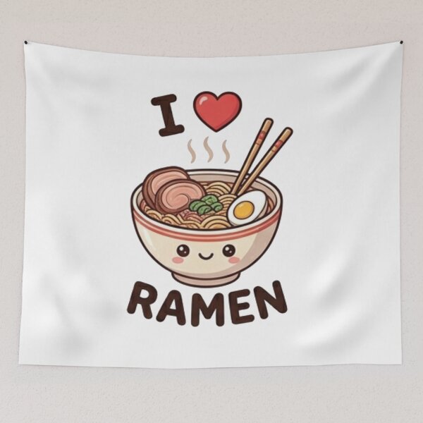 Item preview, I Love Ramen Cute Kawaii Noodle Bowl Aesthetic designed and sold by Rehnair.
