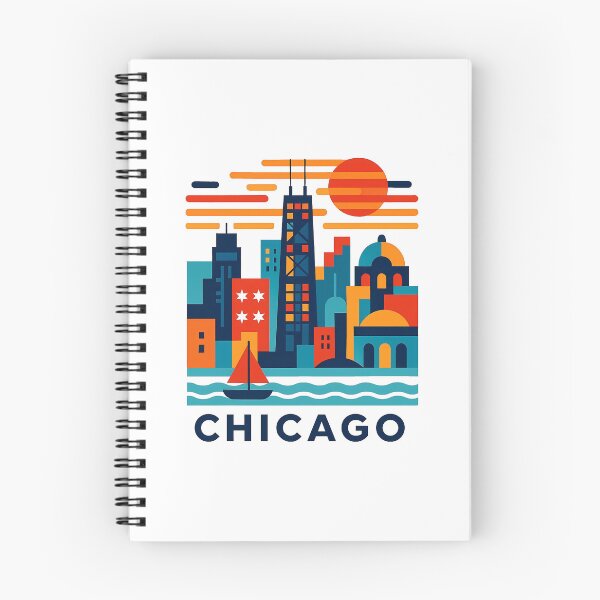 Item preview, Chicago Illinois Travel Souvenir - Willis Tower Skyline & L Train Art designed and sold by OzzFrequency.