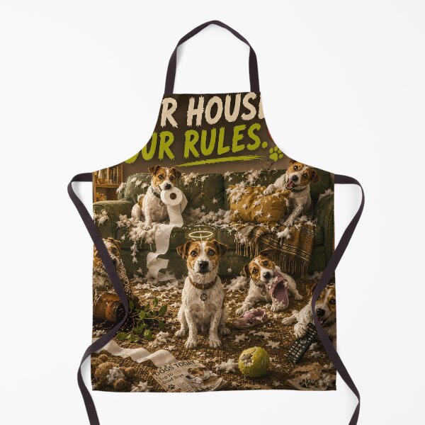 Item preview, YOUR HOUSE. OUR RULES. – Funny Jack Russell Terrier Dog Lover Shirt designed and sold by Chaos & Charm Studio.