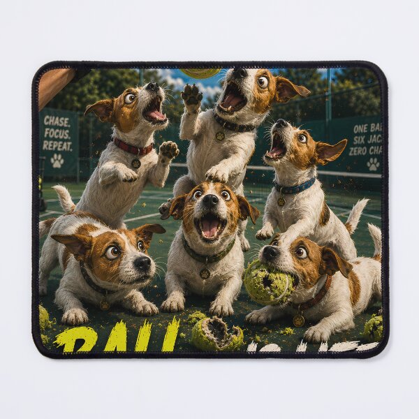 Item preview, Ball Is Life – Funny Jack Russell Terrier Tennis Dog Lover Shirt designed and sold by Chaos & Charm Studio.