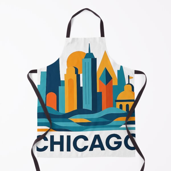 Item preview, Chicago Illinois Travel Souvenir - Willis Tower Skyline & L Train Art designed and sold by OzzFrequency.
