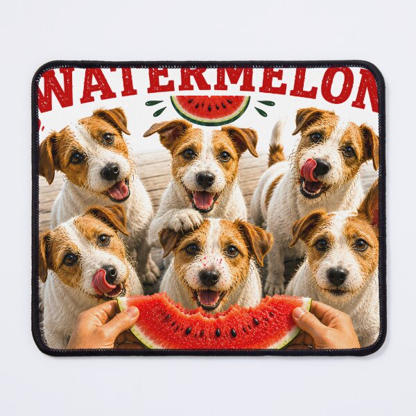 Item preview, Will Sit For Watermelon – Funny Jack Russell Terrier Summer Dog Lover Shirt designed and sold by Chaos & Charm Studio.