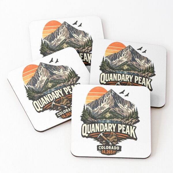 Item preview, Quandary Peak Colorado Vintage Mountain Hiking Adventure designed and sold by CatLovers Studio.