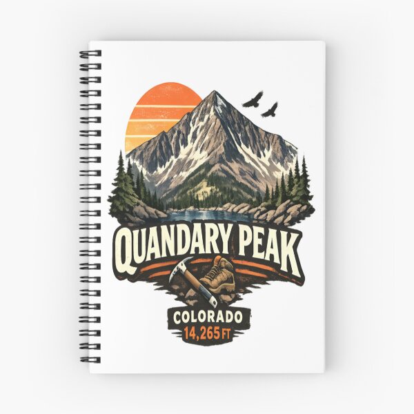 Item preview, Quandary Peak Colorado Vintage Mountain Hiking Adventure designed and sold by CatLovers Studio.