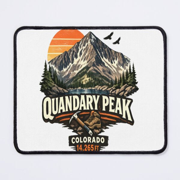 Item preview, Quandary Peak Colorado Vintage Mountain Hiking Adventure designed and sold by CatLovers Studio.
