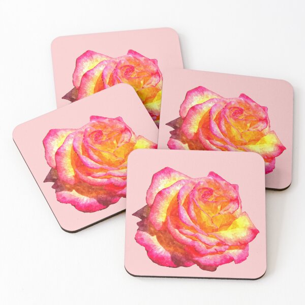 Item preview, Beautiful flambouyant and colourful rose painting designed and sold by stevepaint.