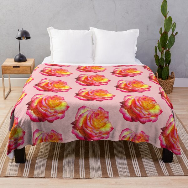 Item preview, Beautiful flambouyant and colourful rose painting designed and sold by stevepaint.