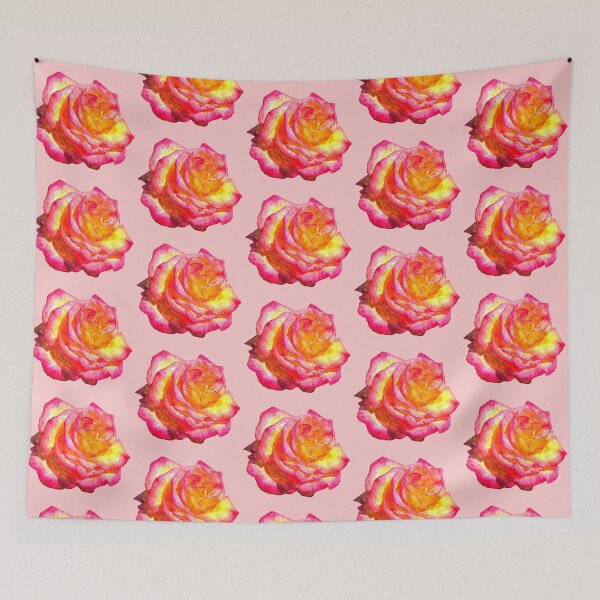 Item preview, Beautiful flambouyant and colourful rose painting designed and sold by stevepaint.
