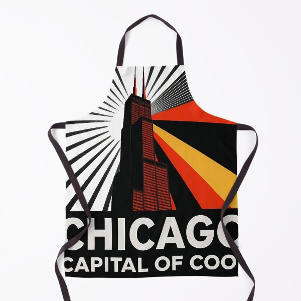 Item preview, Chicago Illinois Travel Souvenir - Willis Tower Skyline & L Train Art designed and sold by OzzFrequency.