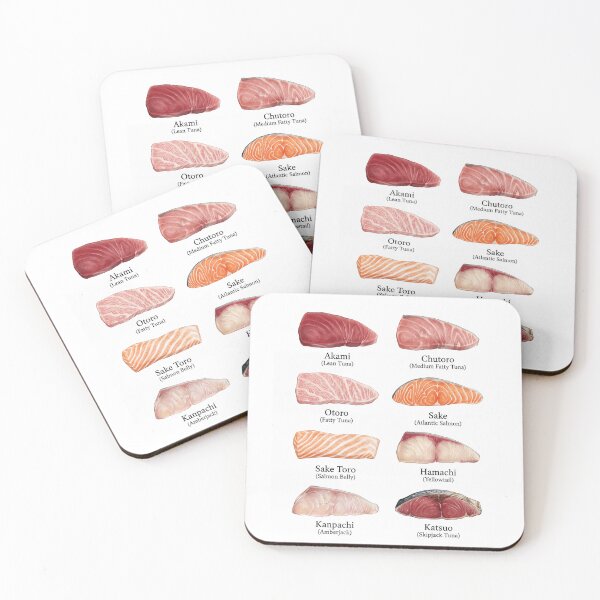 Item preview, Japanese Sushi Tuna and Salmon designed and sold by ArunDandiboina.