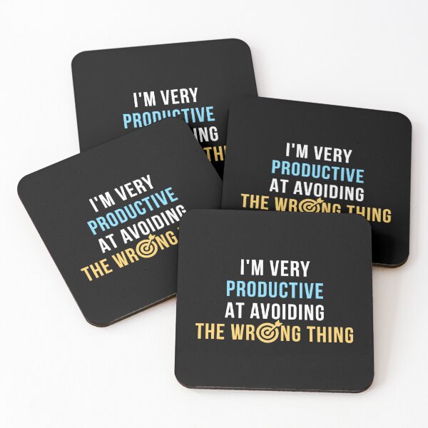 Item preview, I'm Very Productive. At Avoiding The Wrong Thing. | Funny Productivity Quote T-Shirt designed and sold by TongTang.