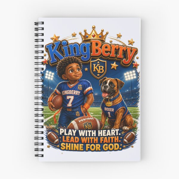 Item preview, KingBerry™ Football Collection | Play with Heart. Lead with Faith. Shine for God. | Kids Christian Sports  designed and sold by Creative Expressions Art.
