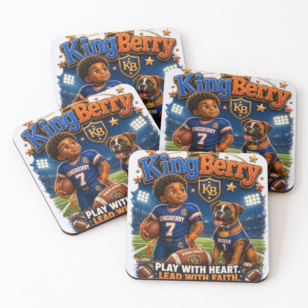 Item preview, KingBerry™ Football Collection | Play with Heart. Lead with Faith. Shine for God. | Kids Christian Sports  designed and sold by Creative Expressions Art.