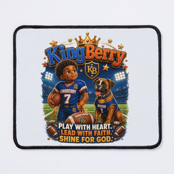 Item preview, KingBerry™ Football Collection | Play with Heart. Lead with Faith. Shine for God. | Kids Christian Sports  designed and sold by Creative Expressions Art.