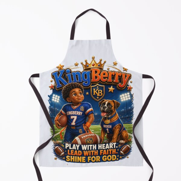 Item preview, KingBerry™ Football Collection | Play with Heart. Lead with Faith. Shine for God. | Kids Christian Sports designed and sold by Creative Expressions Art.