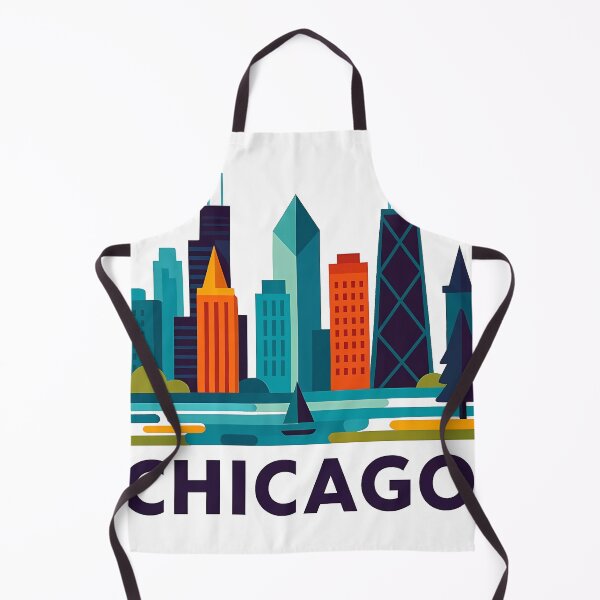 Item preview, Chicago Illinois Travel Souvenir - Willis Tower Skyline & L Train Art designed and sold by OzzFrequency.