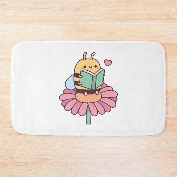Item preview, Cute Bee Reading A Book On A Flower designed and sold by rustydoodle.