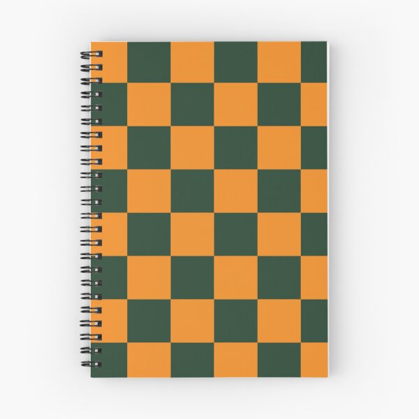 Item preview, Forest Green and Pumpkin Orange Checkerboard Pattern | Bold Seamless Geometric Design designed and sold by ViviNyks.
