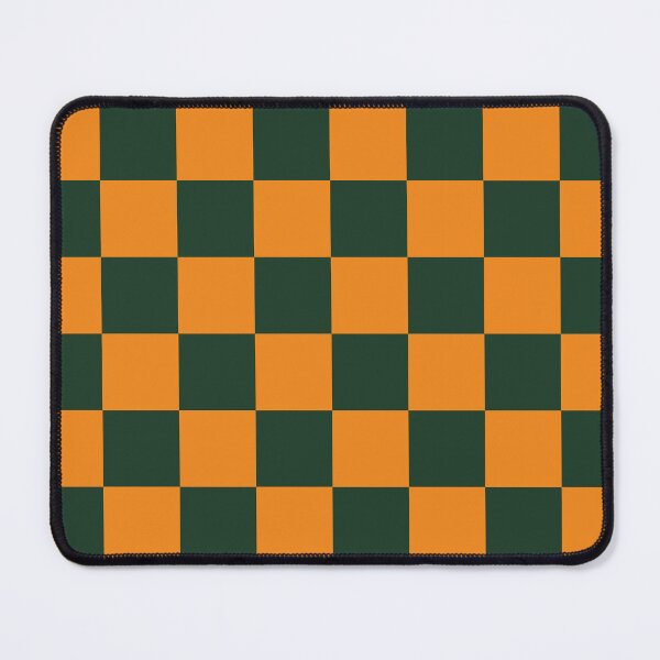 Item preview, Forest Green and Pumpkin Orange Checkerboard Pattern | Bold Seamless Geometric Design designed and sold by ViviNyks.