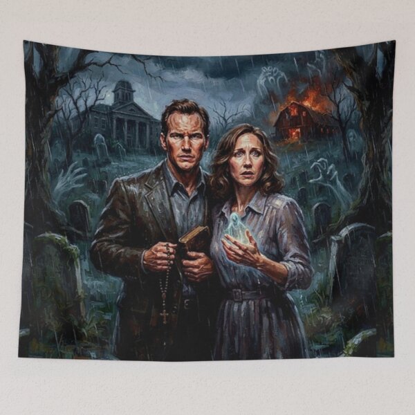 Item preview, The Conjuring The Devil Made Me Do It Fine Art Tribute designed and sold by Art's Diner.