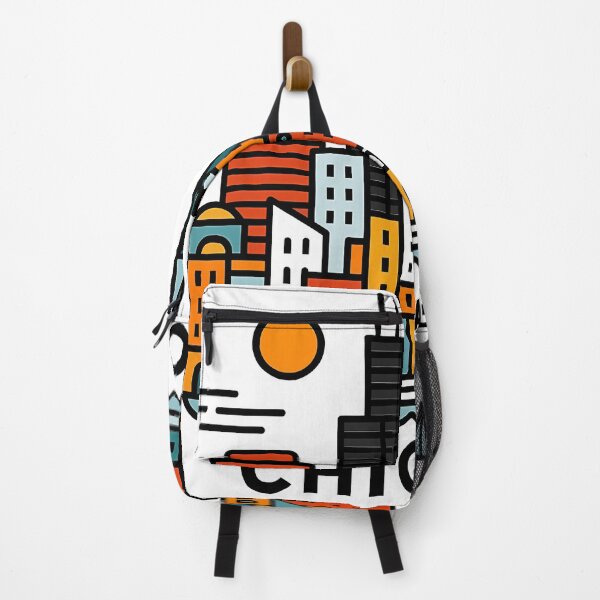 Item preview, Chicago Illinois Travel Souvenir - Willis Tower Skyline & L Train Art designed and sold by OzzFrequency.