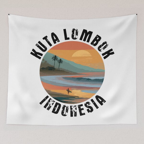 Item preview, Kuta Lombok – Indonesia (with Black Lettering) designed and sold by VelvetRoom.