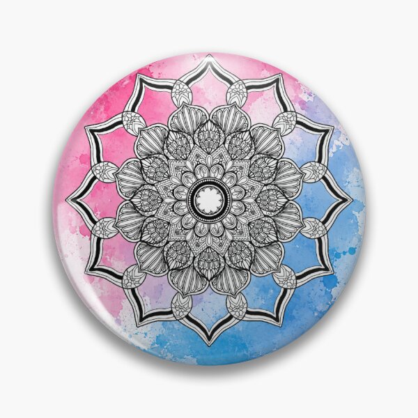 Item preview, Watercolour Mandala Geometry Art designed and sold by DesignByNature7.