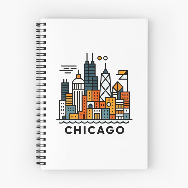 Item preview, Chicago Illinois Travel Souvenir - Willis Tower Skyline & L Train Art designed and sold by OzzFrequency.