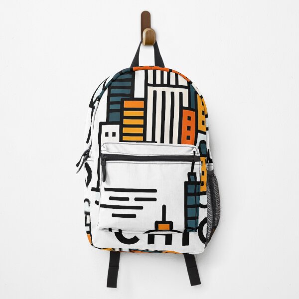 Item preview, Chicago Illinois Travel Souvenir - Willis Tower Skyline & L Train Art designed and sold by OzzFrequency.