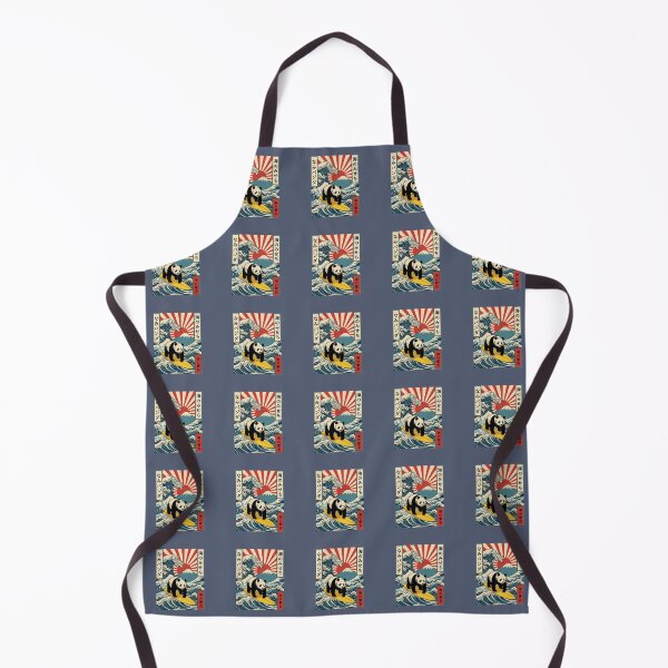 Item preview, Nami Panda Surfing Ocean Waves Mount Fuji Japan Wildlife designed and sold by SofiBlair.