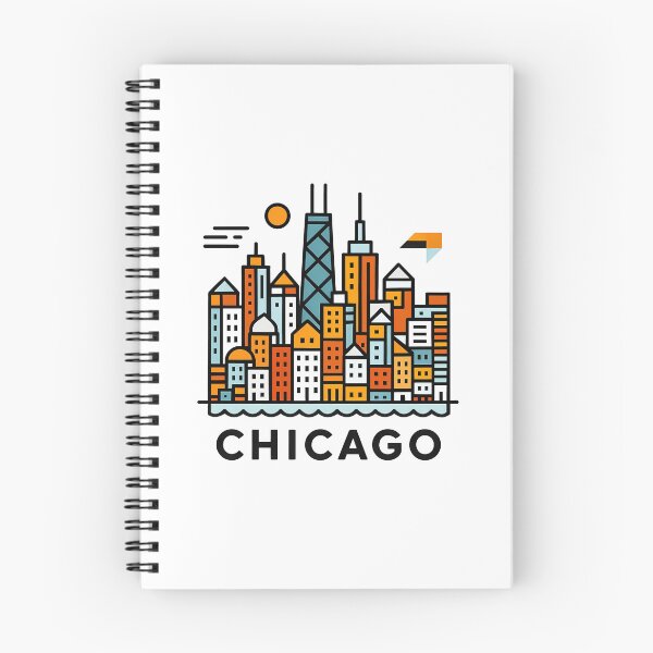 Item preview, Chicago Illinois Travel Souvenir - Willis Tower Skyline & L Train Art designed and sold by OzzFrequency.