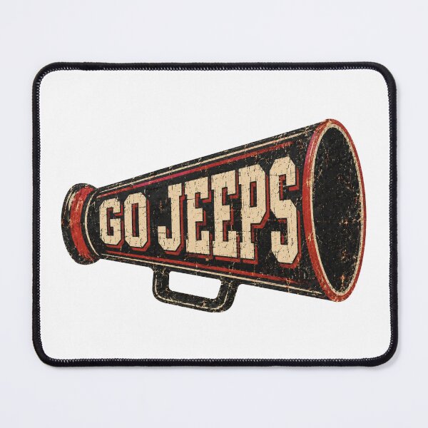 Item preview, Go Jeeps Vintage Megaphone | Retro School Spirit | Distressed Cheer Design designed and sold by Rewind Society.