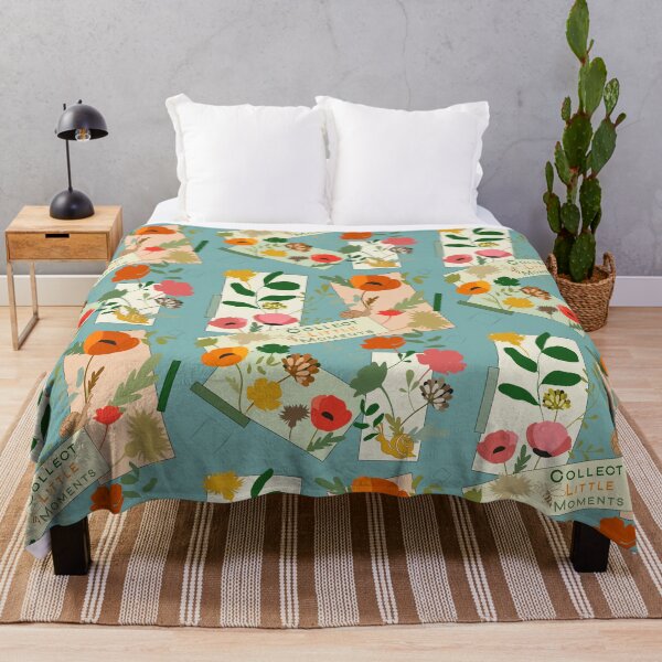 Item preview, Poppy Wildflower Rectangle Botanical Pattern designed and sold by Vibria Pattern Studio.