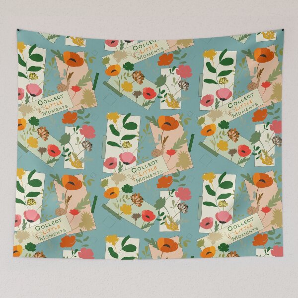 Item preview, Poppy Wildflower Rectangle Botanical Pattern designed and sold by Vibria Pattern Studio.