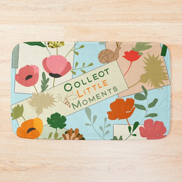 Item preview, Poppy Wildflower Rectangle Botanical Pattern designed and sold by Vibria Pattern Studio.