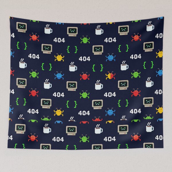 Item preview, Funny Coding Bug Hunt Pixel Art Seamless Pattern designed and sold by DesignEpic22.