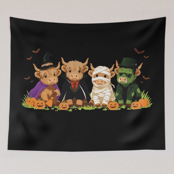 Item preview, Funny Halloween Highland Cow Tee Moo-d for Halloween Funny Halloween Highland Cow Costume designed and sold by Colorfulman.