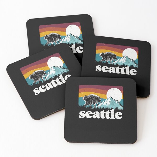 Item preview, Jimothy Viral Raccoon Seattle Washington Mountains Retro  designed and sold by mareix.