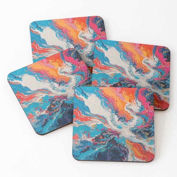 Item preview, Dynamic Colorful Fluid Abstract Impasto Art designed and sold by GideonBrant.