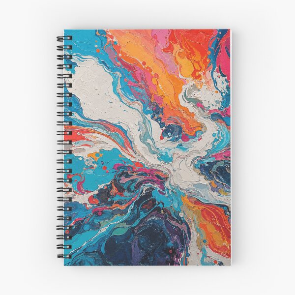 Item preview, Dynamic Colorful Fluid Abstract Impasto Art designed and sold by GideonBrant.