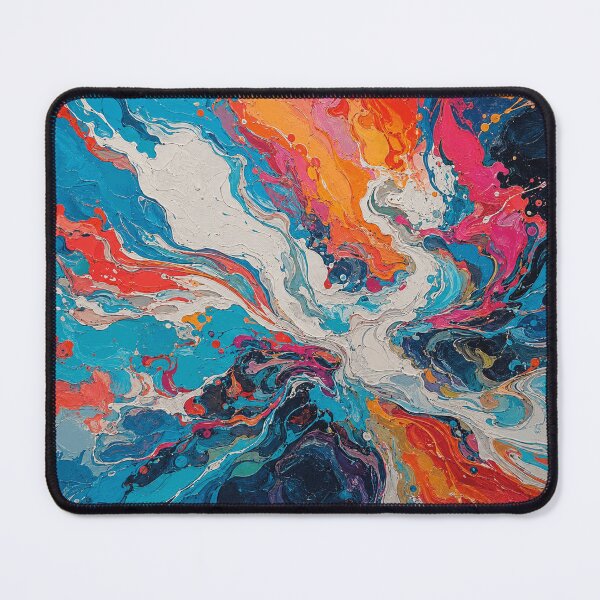 Item preview, Dynamic Colorful Fluid Abstract Impasto Art designed and sold by GideonBrant.
