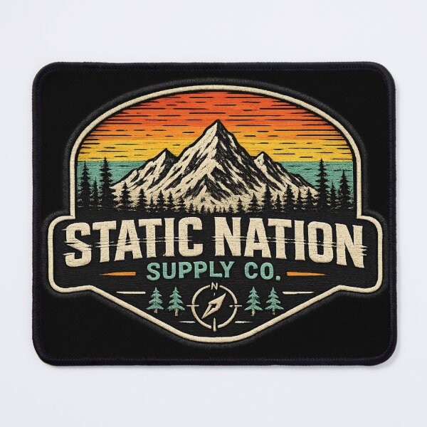Item preview, Static Nation Supply Co Vintage Mountain Adventure designed and sold by Stikaro.