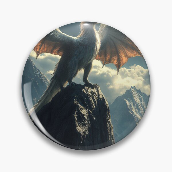 Item preview, Grifo majestuoso posado en la cima de una montaña. designed and sold by StudioForge.