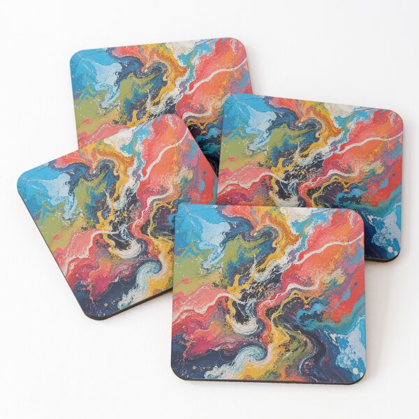 Item preview, Rainbow Swirl Fluid Abstract Expressionism designed and sold by GideonBrant.